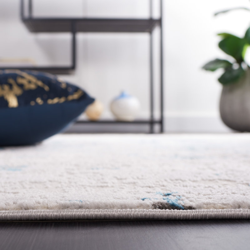 Shivan Performance Abstract Rug, Round 6'7"