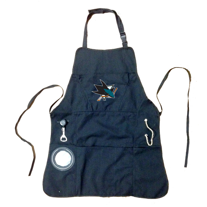 Tablier de barbecue, Blackhawks de Chicago, noir, Bleu, NHL San Jose Sharks