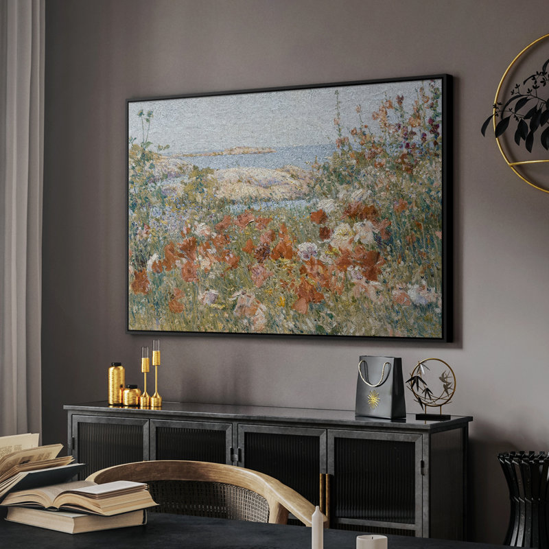 Reproduction botanique rétro - Toile tendue avec châssis encadré Cxxvii, Noir, H 17 po x l 25 po