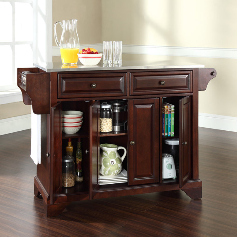 Haslingden Kitchen Island, Vintage Mahogany