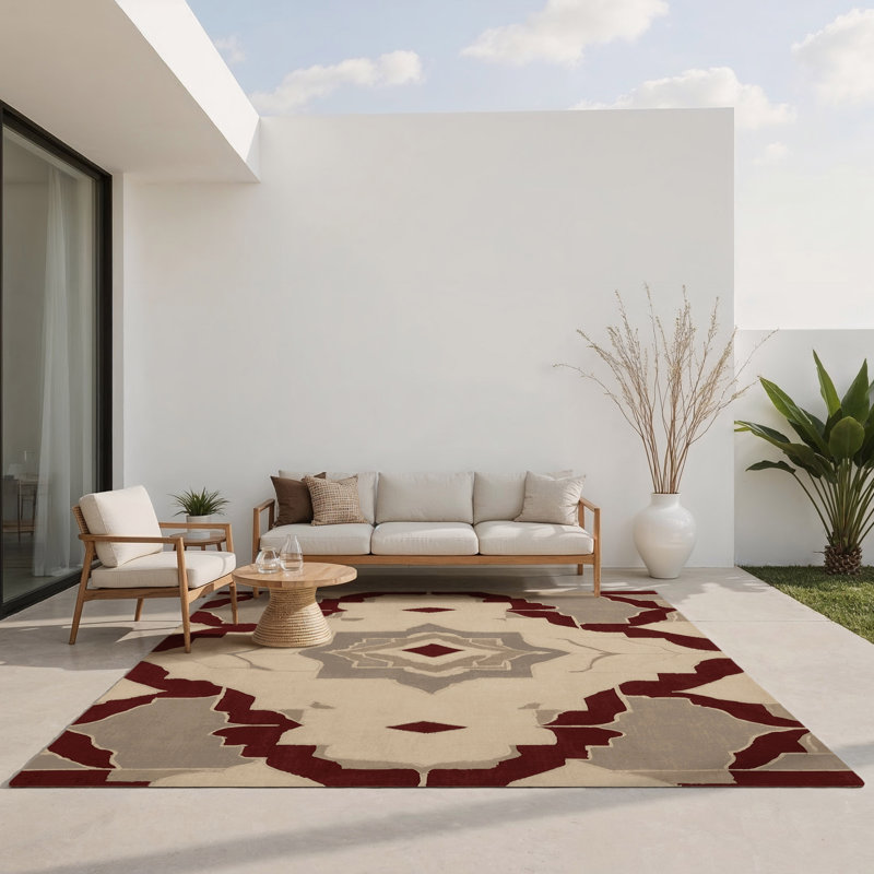 Tapis intérieur et extérieur Curved Precision, Rectangle 1 pi 6 po x 2 pi 6 po