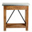 Crockett Industrial Rustic Solid Wood Frame Rectangular Console Media Table With Storage-724664891