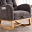 Chaise berçante d'intérieur, chaise berçante rembourrée, chaise berçante d'intérieur, chaise berçante avec repose-pieds-556794756