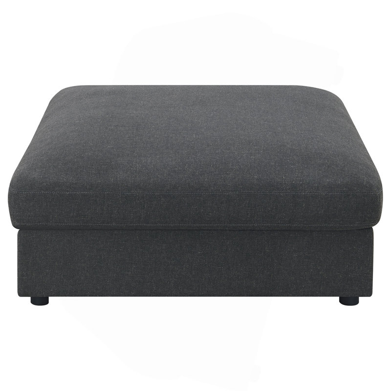 Repose-pieds carré rembourré (SEULEMENT OTTOMAN), Gris anthracite