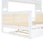 Lit de jour blanc avec lit gigogne et tablette d'armoire, armoire confortable moderne, simple-2131424485-2131424484