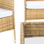 Wood Wicker 4 - Person Patio Conversation Set with Cushions-376851854