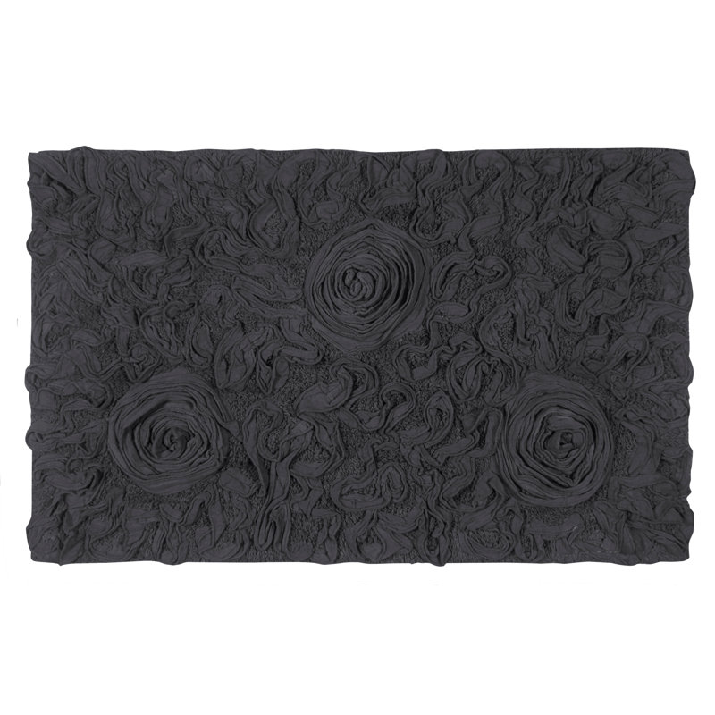 Tapis pour salle de bain Schoenberger, L 34 po x l 21 po, Gris