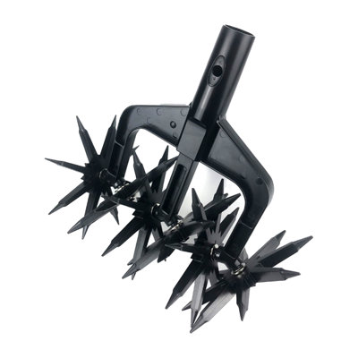 Scarificateur Scarificateur Motoculteur rotatif de jardinage, Cultivateur manuel, Cultivateur de jardin portatif avec dents détachables, Herbe réanimatrice ou Mélange Terra (sans poteau)