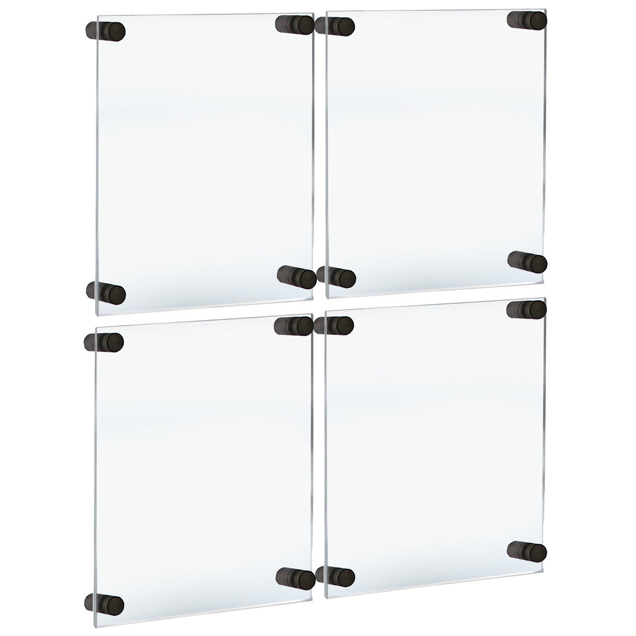 Azar Displays Floating Acrylic Gallery Wall Set Four Floating Frames ...
