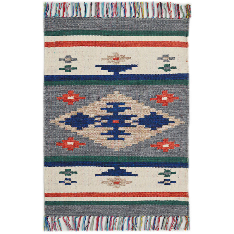 Aztec Hand Knotted 60cm X 90cm Area Rug