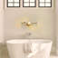 Luminaires de salle de bain dorés: applique murale en laiton doré brossé 5 lumières Modern Bath