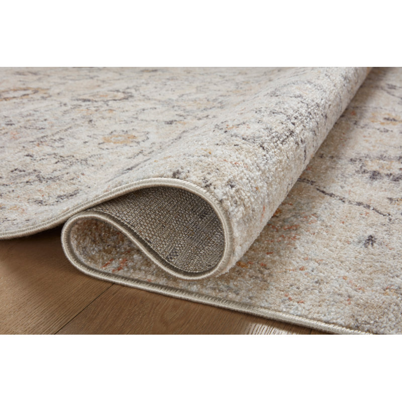 Monroe Natural Multi Synthetic Rectangular Area Rug 6'-7" x 9'-3"