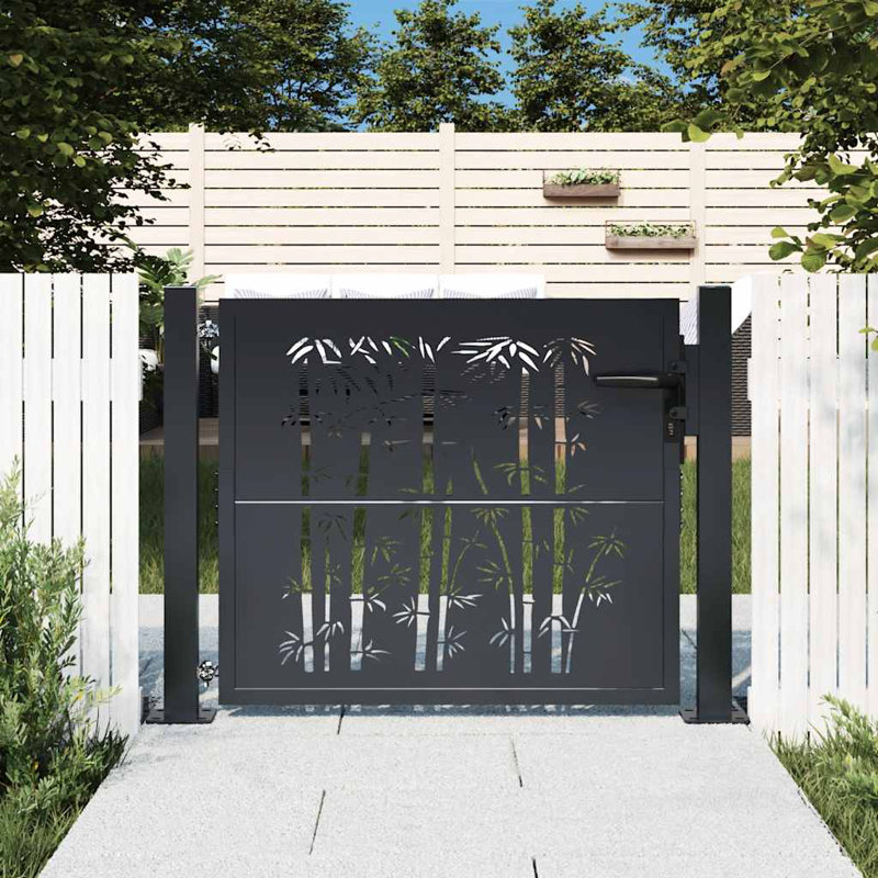 Barrière de jardin en acier vidaXL anthracite 105 x 80 cm, 39,4 po x 29,5 po, Anthracite