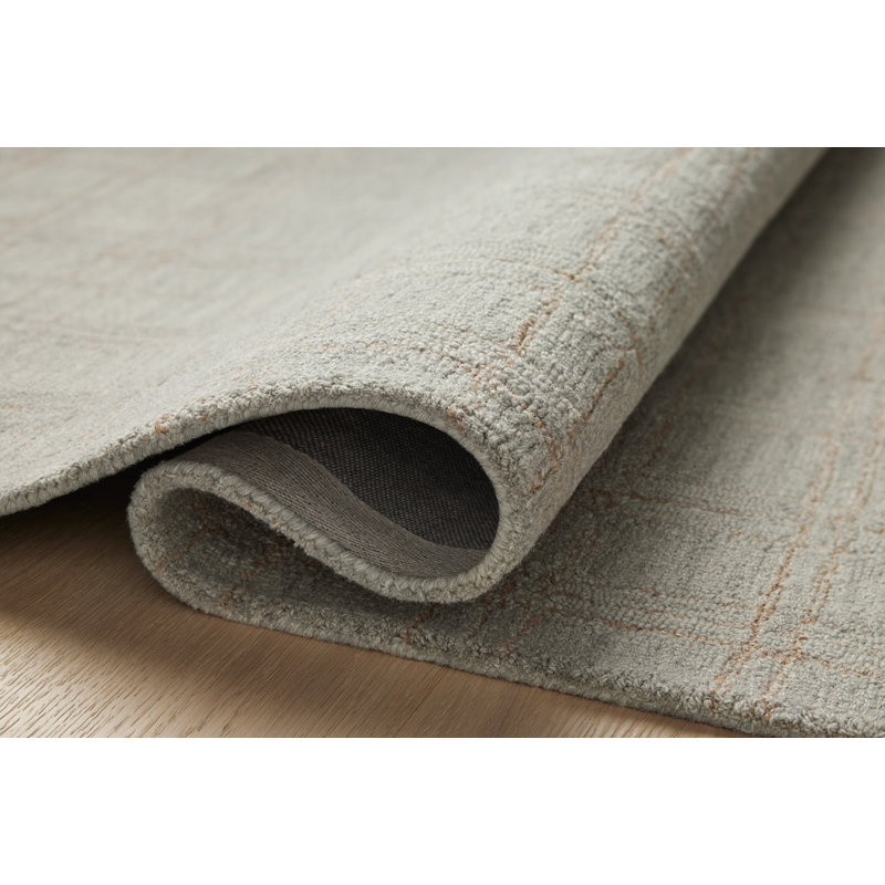 Polly Fog and Wheat Hand-Tufted Wool Area Rug 7'-9" x 9'-9"