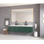 Miroir de salle de bain 84 po x 48 po à DEL avec façade et rétroéclairage, miroir de meuble-lavabo mural, anti-buée, mémoire, 3 couleurs, réglable en continu-804279341