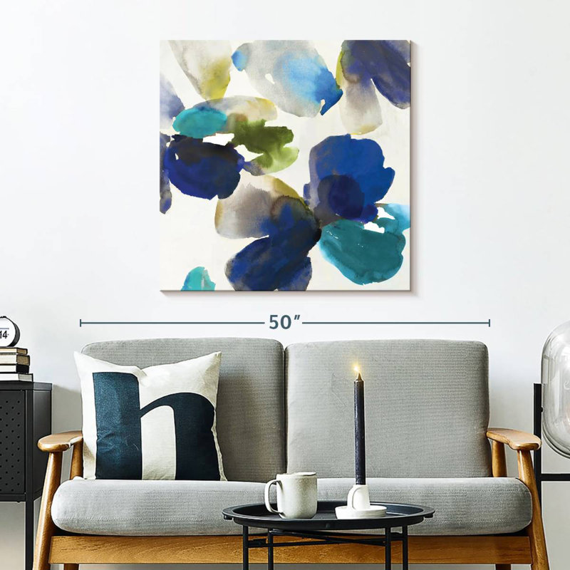 Harnek Abstract Blue Velvet II