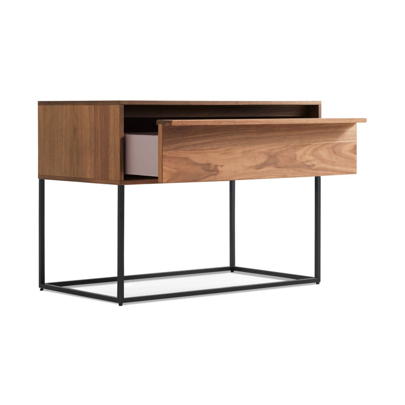Rule 1 - Drawer Nightstand, Black/Walnut