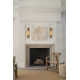 Cala Single Light Glass Steel Dimmable Candle Wall Light
