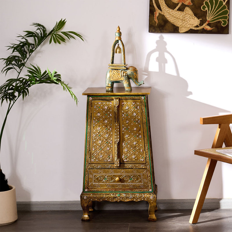 Bisset Solid Wood Accent Cabinet