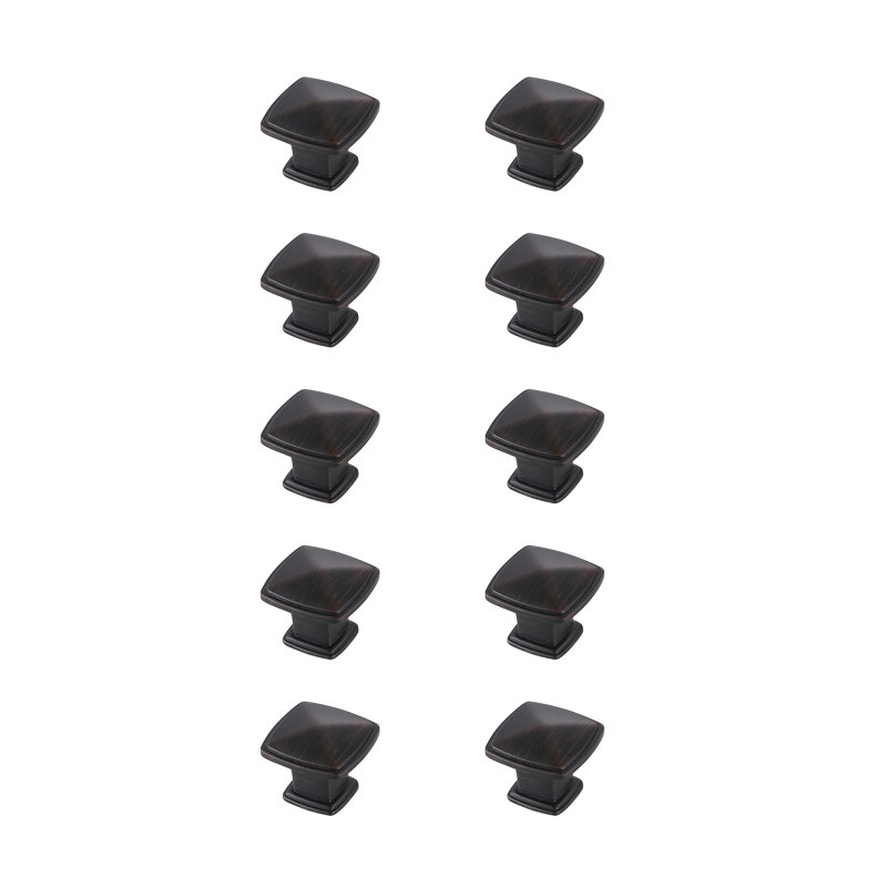Courey 1.2" Length Square Knob, Oil-Rubbed Bronze