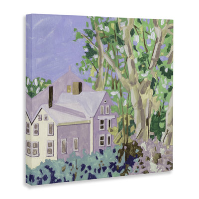 «Building View Through Trees», art mural sur toile par Melissa Wang
