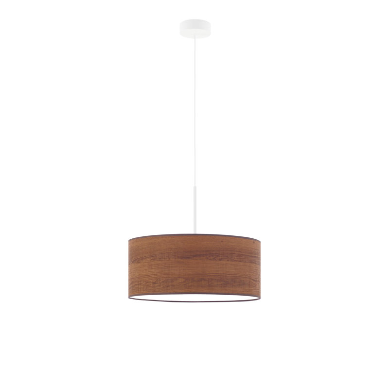 Gunnin 3 - Light Drum Pendant, Walnut