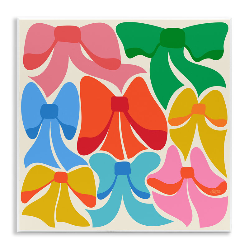 «Rainbow Bows Ribbon Shapes» par Carrie Cantwell