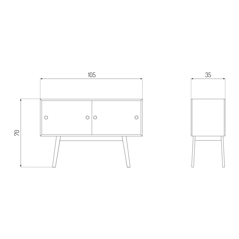 Butler 41.34 in. W Credenza