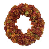 Faux Florals Hydrangea 21" Wreath