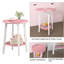 Petite table d'appoint ronde à 2 niveaux-745183535
