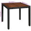 Kaelyn 4 - Person Acacia Solid Wood Patio Dining Set Square Table