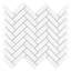 Metro Brick Herringbone 10-5/8 " x 12-1/2 " Porcelain Mosaic Floor and Wall Tile-813431321