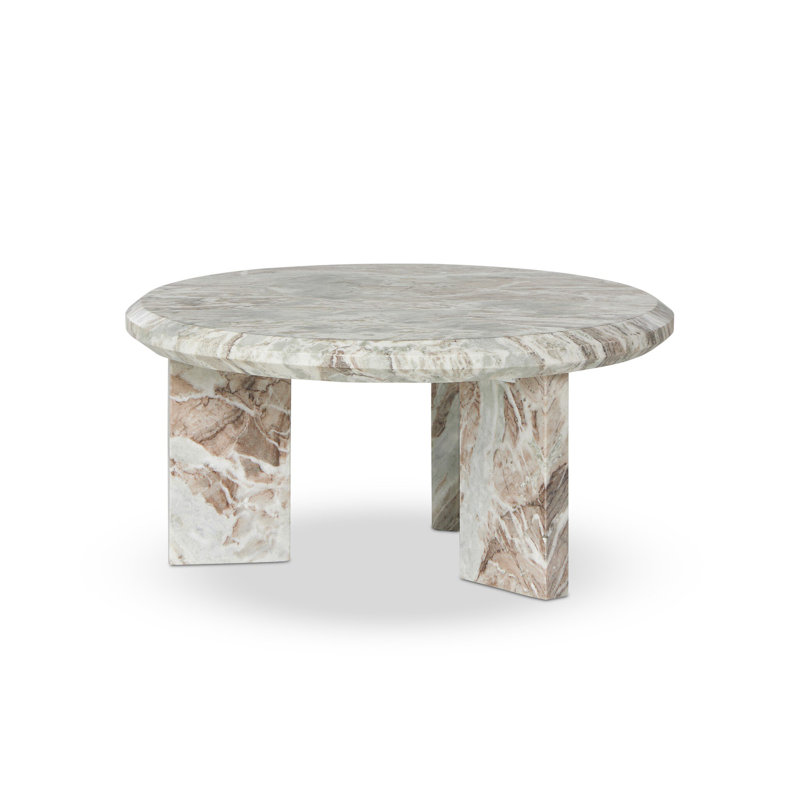 Dakota Marble Coffee Table, White