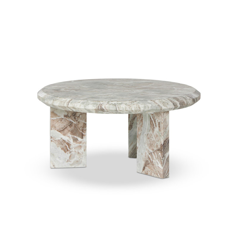 Dakota Marble Coffee Table, White