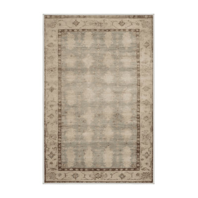 Machine Washable Overdyed Beige Area Rug