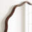 Solid Wood Scalloped Mirror-613664494