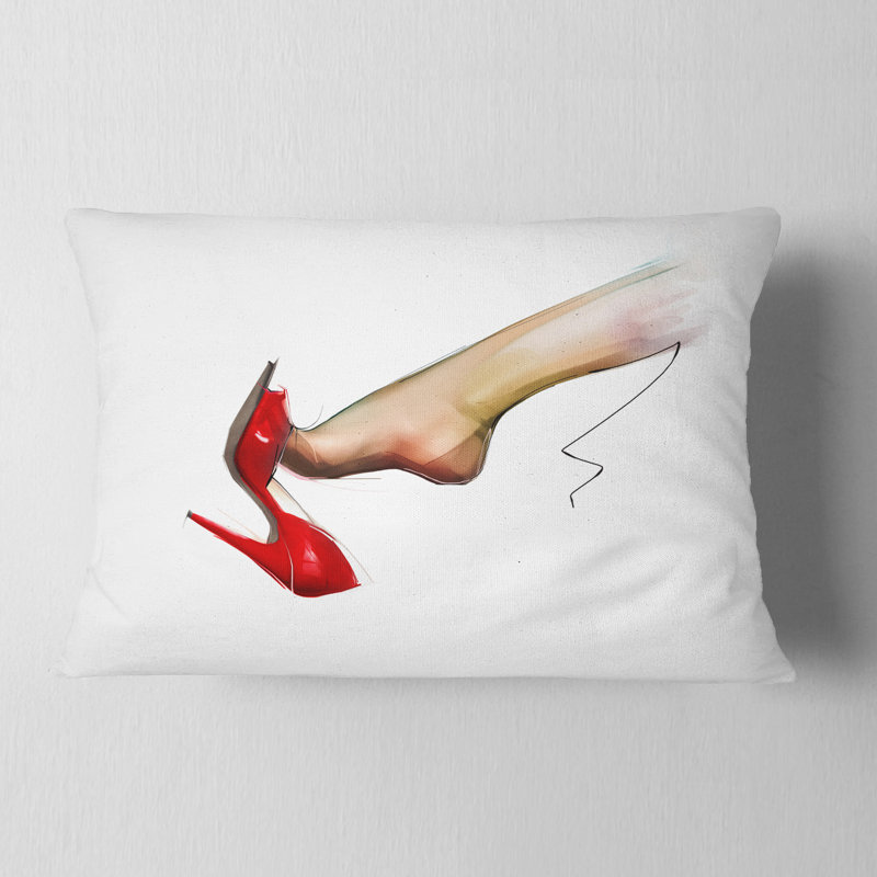 Abstract Reversible Throw Pillow, Rectangular, 12" x 20"