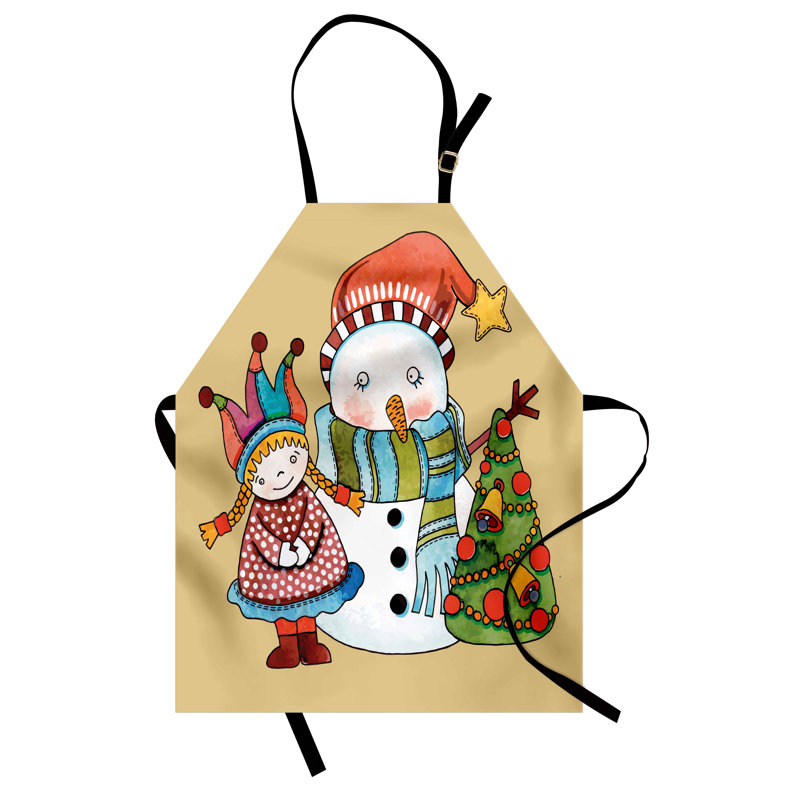 Tablier de Noël sans motif bavoir