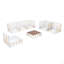 Ensemble de canapé modulaire de patio en métal 7 pièces Modern Modern-1299437644
