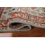 Tapis oriental bleu clair à motif floral Oushak 3 x 5