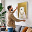 Polar Bear Portrait Minimalist - Wrapped Canvas-1407371059-1407371066