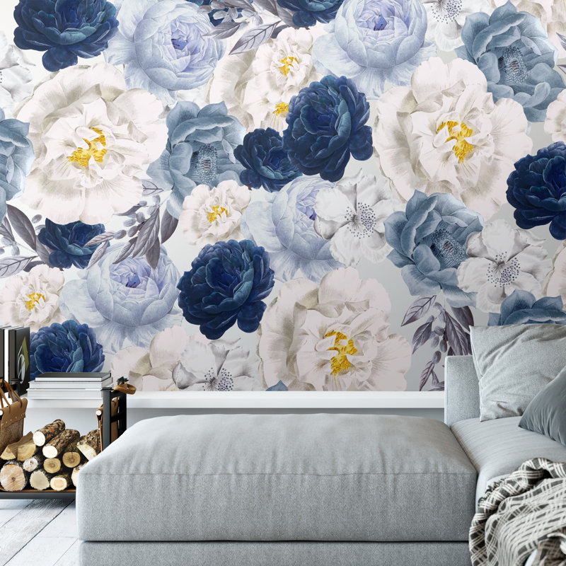 Adhésif décoratif pivoines élégantes
