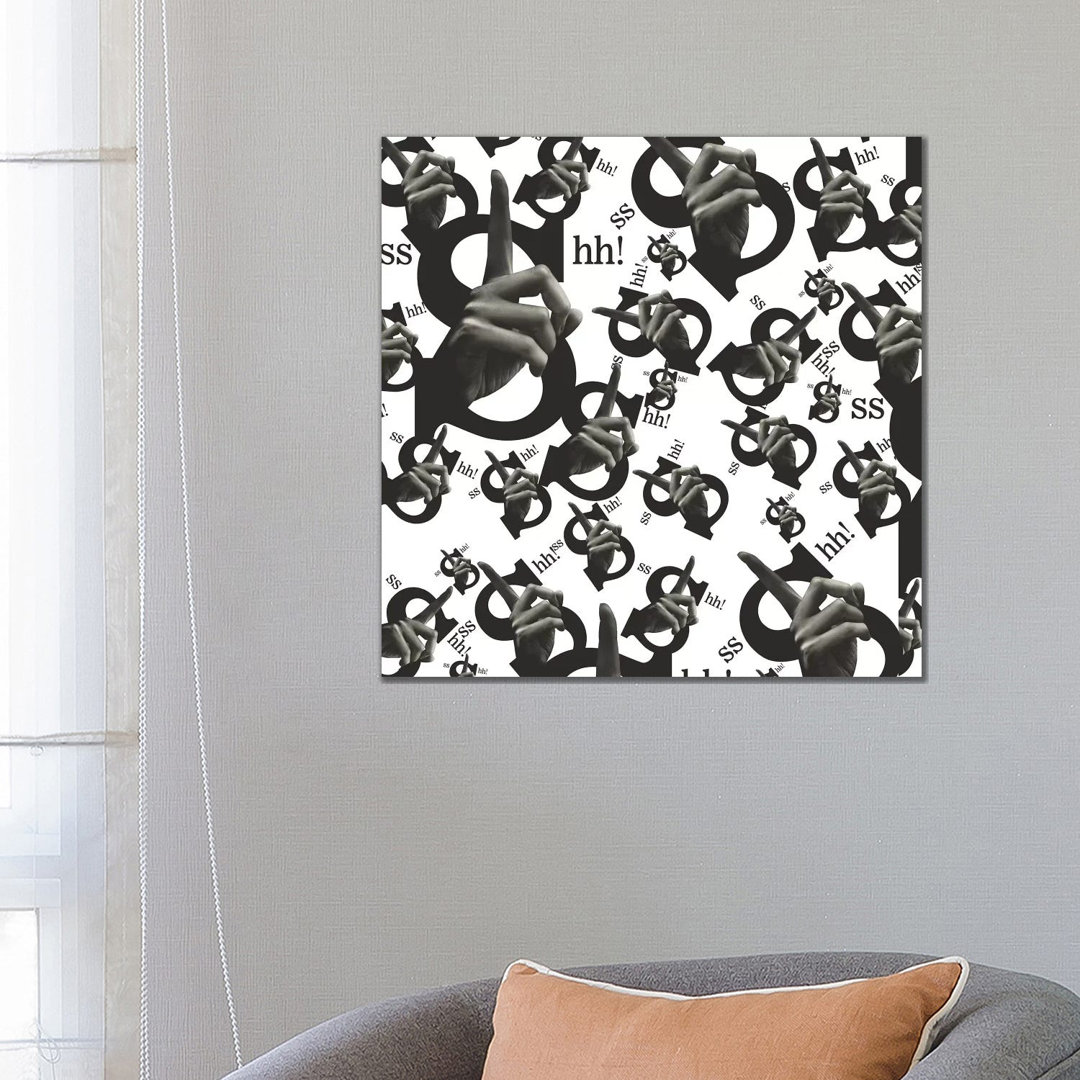 Shh All Over by Ali Gulec - Wrapped Canvas Gallery-Wrapped Canvas Giclée