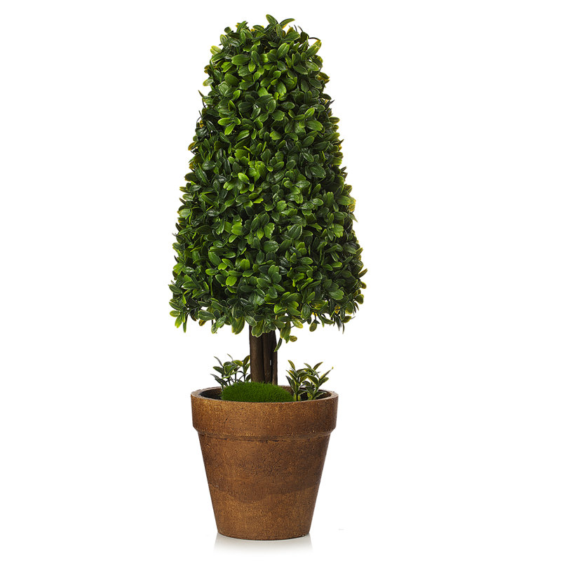Topiaire buis artificiel 16 po en pot