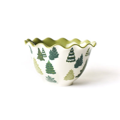 Fir Forest 9 Ruffle Bowl