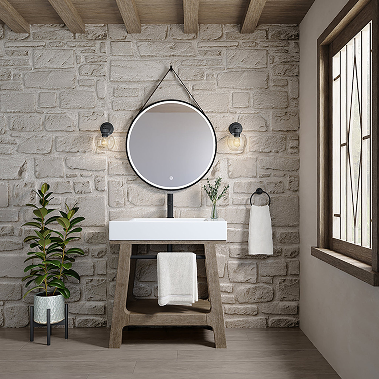 Auburn 31.5'' W Single Vanity, Glossy White