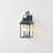 19.75"h Traditional Outdoor Wall Sconce Black