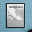Honolulu City Map - No Frame Print-1146163655