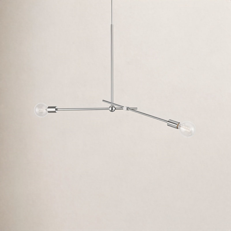 Crowmere 2 - Light Sputnik Pendant, Polished Nickel