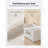 Floor Bed, Low Montessori 2-in-1 Convertible Beds, With Slats And High Rails, Upholstered Teddy Boucle, Curve Round Frame, No Box Spring Needed, Easy Assemble, Beige-469817826